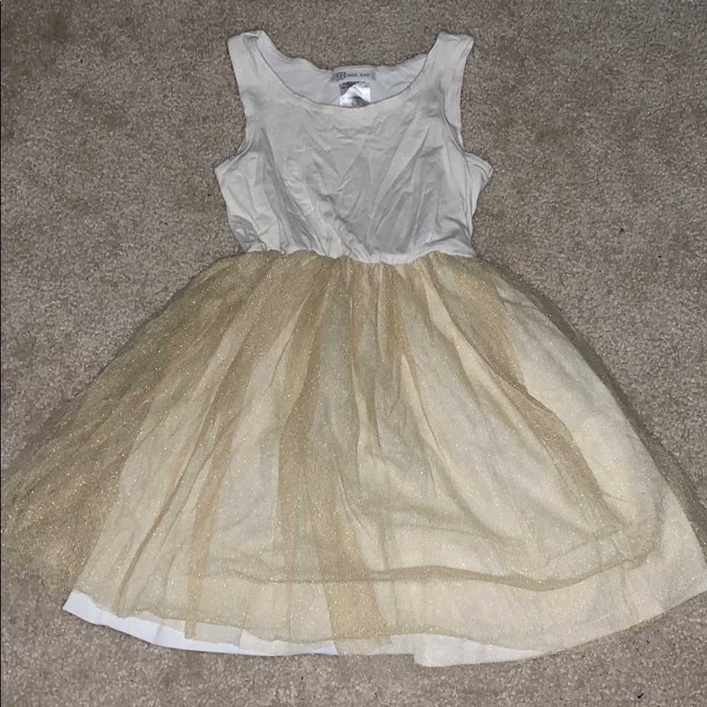 Bonnie Jean gold tank dress size 8 like-new